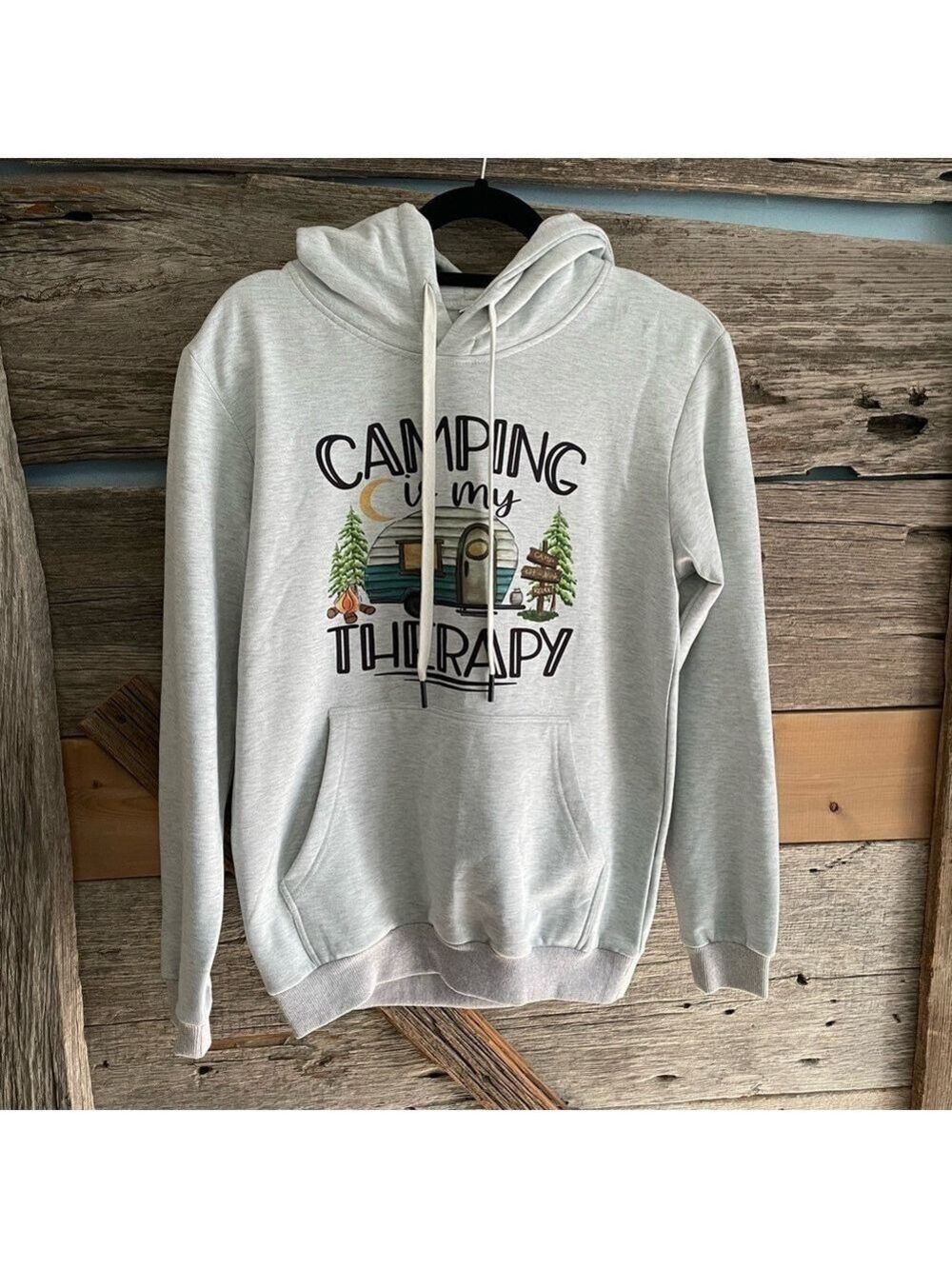 Women's Size Small  'Camping Therapy' Hoodie